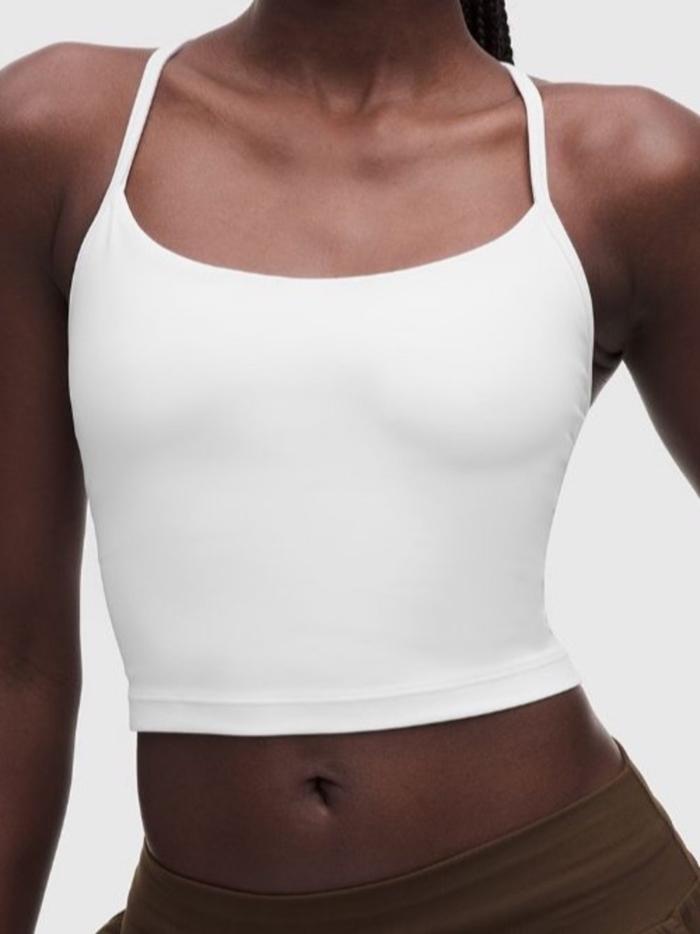 NWT LULULEMON Flow Y Cropped Tank Top White - Picture 2 of 6